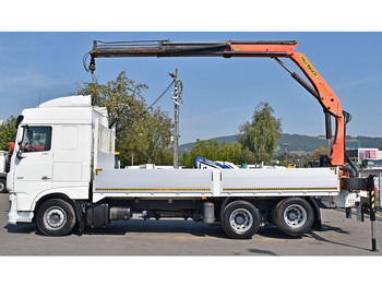 Dropside/ Flatbed truck, Crane truck DAF XF 530 Pritsche 6,30 m + PK 15500 * TOPZUSTAND: picture 5