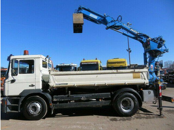 Tipper, Crane truck MAN 18.28: picture 3