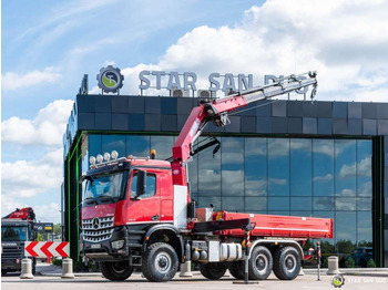 Crane truck Mercedes-Benz  AROCS 3345 6x6 HMF 3220 Winch Crane tipper: picture 3