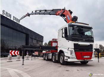 Crane truck Volvo  FH 550 8x2 HMF 8520 FLY JIB Winch Crane Euro 6: picture 3