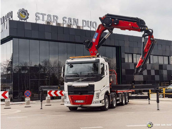 Crane truck Volvo  FH 550 8x2 HMF 8520 FLY JIB Winch Crane Euro 6: picture 2