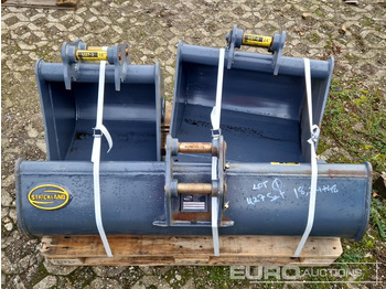 Bucket Unused Strickland 48", 24", 18" Bucket Set to suit Kubota U27 (3 of): picture 5 Bucket Unused Strickland 48", 24", 18" Bucket Set to suit Kubota U27 (3 of): picture 5