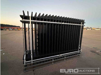 Tool/ Equipment Unused 2025 KMY Industrial Iron Site Fence, Qty (20 of) Fence Panels, (21 of) Posts (W10XH6') Powder Coated Surface: picture 5 Tool/ Equipment Unused 2025 KMY Industrial Iron Site Fence, Qty (20 of) Fence Panels, (21 of) Posts (W10XH6') Powder Coated Surface: picture 5