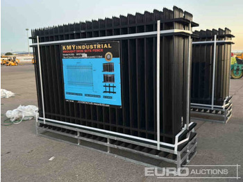 Tool/ Equipment Unused 2025 KMY Industrial Iron Site Fence, Qty (20 of) Fence Panels, (21 of) Posts (W10XH6') Powder Coated Surface: picture 3 Tool/ Equipment Unused 2025 KMY Industrial Iron Site Fence, Qty (20 of) Fence Panels, (21 of) Posts (W10XH6') Powder Coated Surface: picture 3