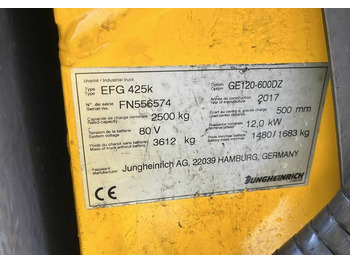 Leasing of  Jungheinrich EFG425k Jungheinrich EFG425k: picture 4