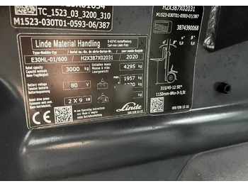 Electric forklift Linde E30HL-01/600: picture 4 Electric forklift Linde E30HL-01/600: picture 4