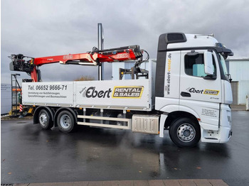 Crane truck, Dropside/ Flatbed truck Mercedes-Benz Actros 2745 L 6x2 Baustoffpritsche+Kran Retarder Mercedes-Benz Actros 2745 L 6x2 Baustoffpritsche+Kran Retarder: picture 5