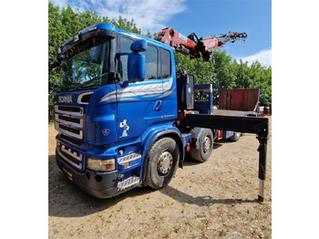 Autotransporter truck, Crane truck Scania R480: picture 5