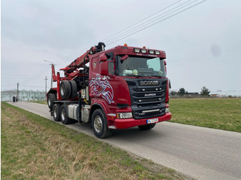 Timber truck, Crane truck SCANIA R620: picture 5