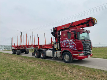 Timber truck, Crane truck SCANIA R620: picture 4