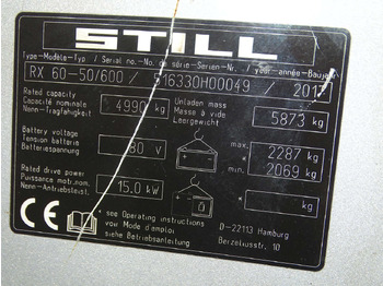 Electric forklift Still RX60-50/600: picture 5 Electric forklift Still RX60-50/600: picture 5