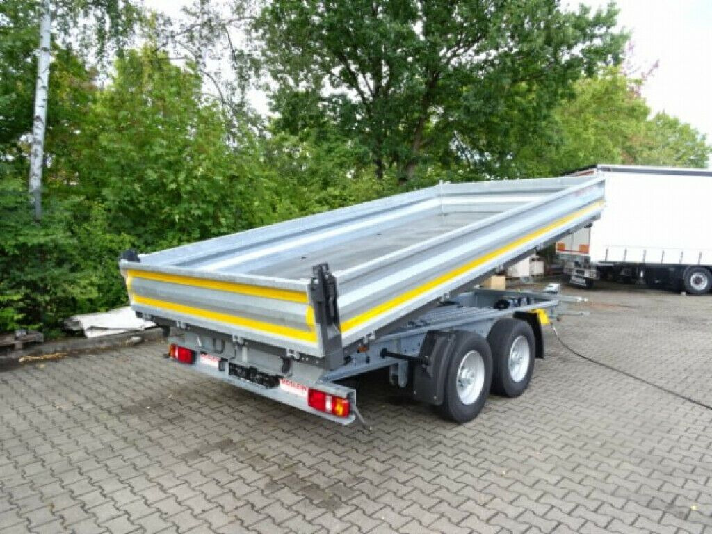 Möslein 13 t Tandem 3- Seitenkipper Tieflader-- Neufahr - Tipper trailer: picture 3 Möslein 13 t Tandem 3- Seitenkipper Tieflader-- Neufahr - Tipper trailer: picture 3