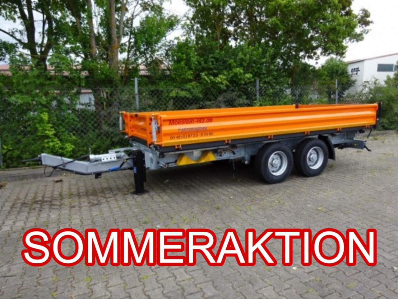 Möslein 13 t Tandem 3- Seitenkipper Tieflader-- Neufahr - Tipper trailer: picture 1 Möslein 13 t Tandem 3- Seitenkipper Tieflader-- Neufahr - Tipper trailer: picture 1
