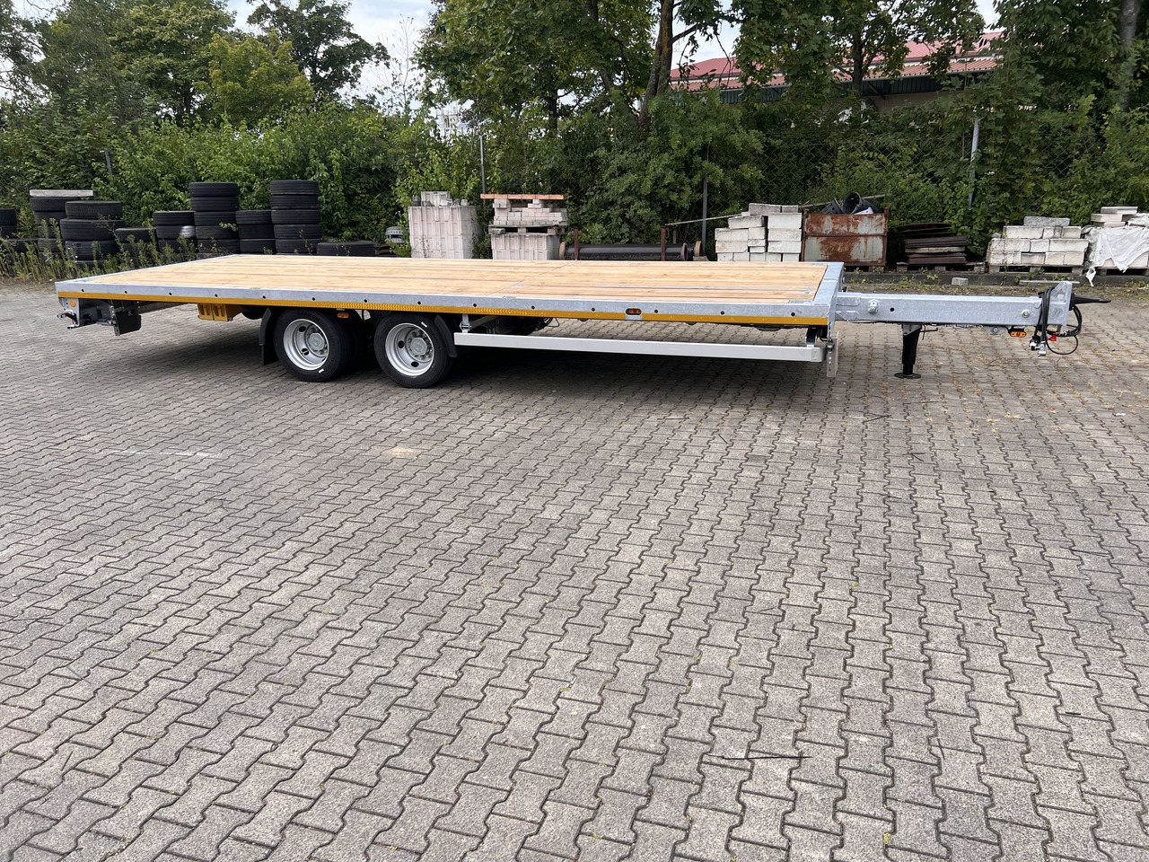 Dropside/ Flatbed trailer Möslein THT 14-G 7,20 L ausziehbar  13,9 t Tandemanhänger- Tieflader, ausziehbarLuftgefedert: picture 6