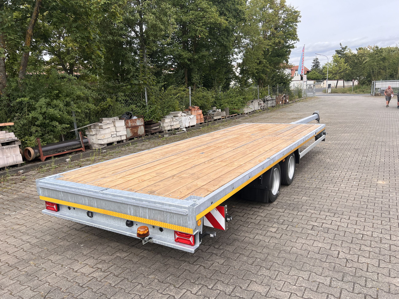 Dropside/ Flatbed trailer Möslein THT 14-G 7,20 L ausziehbar  13,9 t Tandemanhänger- Tieflader, ausziehbarLuftgefedert: picture 10
