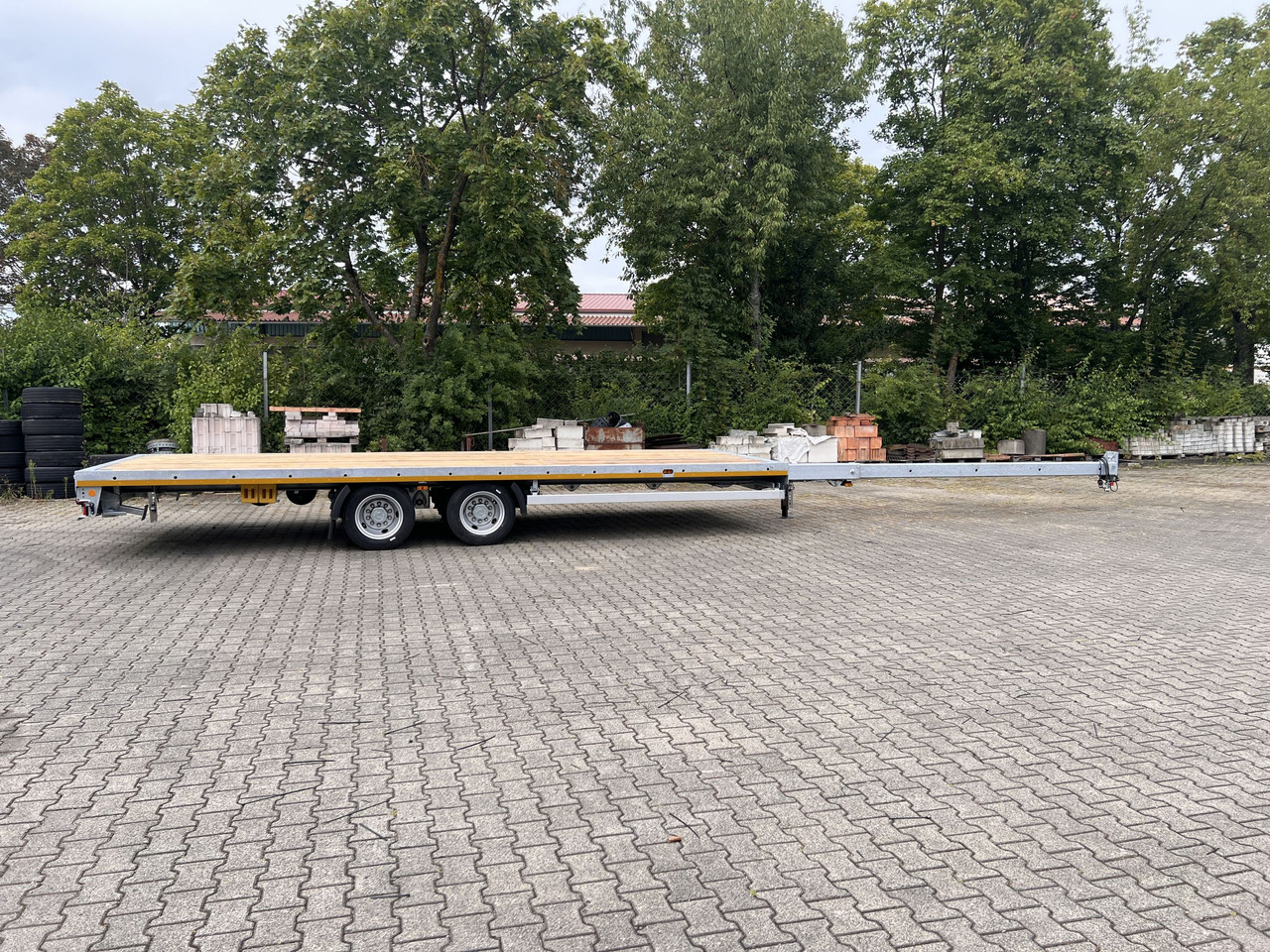 Dropside/ Flatbed trailer Möslein THT 14-G 7,20 L ausziehbar  13,9 t Tandemanhänger- Tieflader, ausziehbarLuftgefedert: picture 8