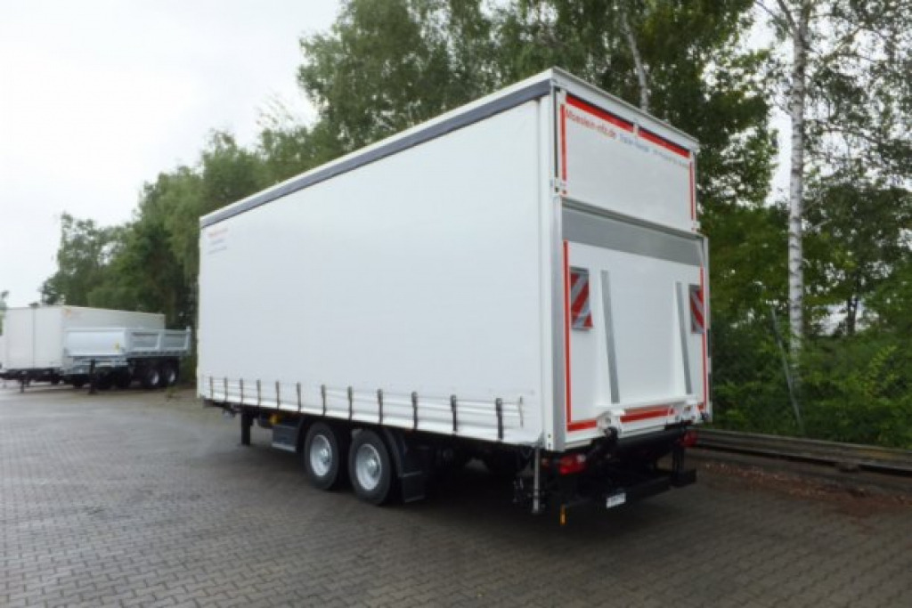 Curtainsider trailer Möslein TPS 11 DL 7,30  neuer Planenanhänger, Ladebordwand + Durchladbar: picture 12