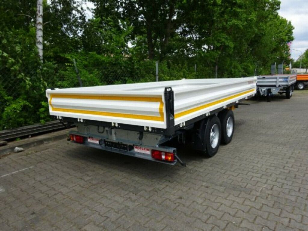 Tipper trailer Möslein  neuer Tandem 3- Seitenkipper Tieflader-- Neufah: picture 7