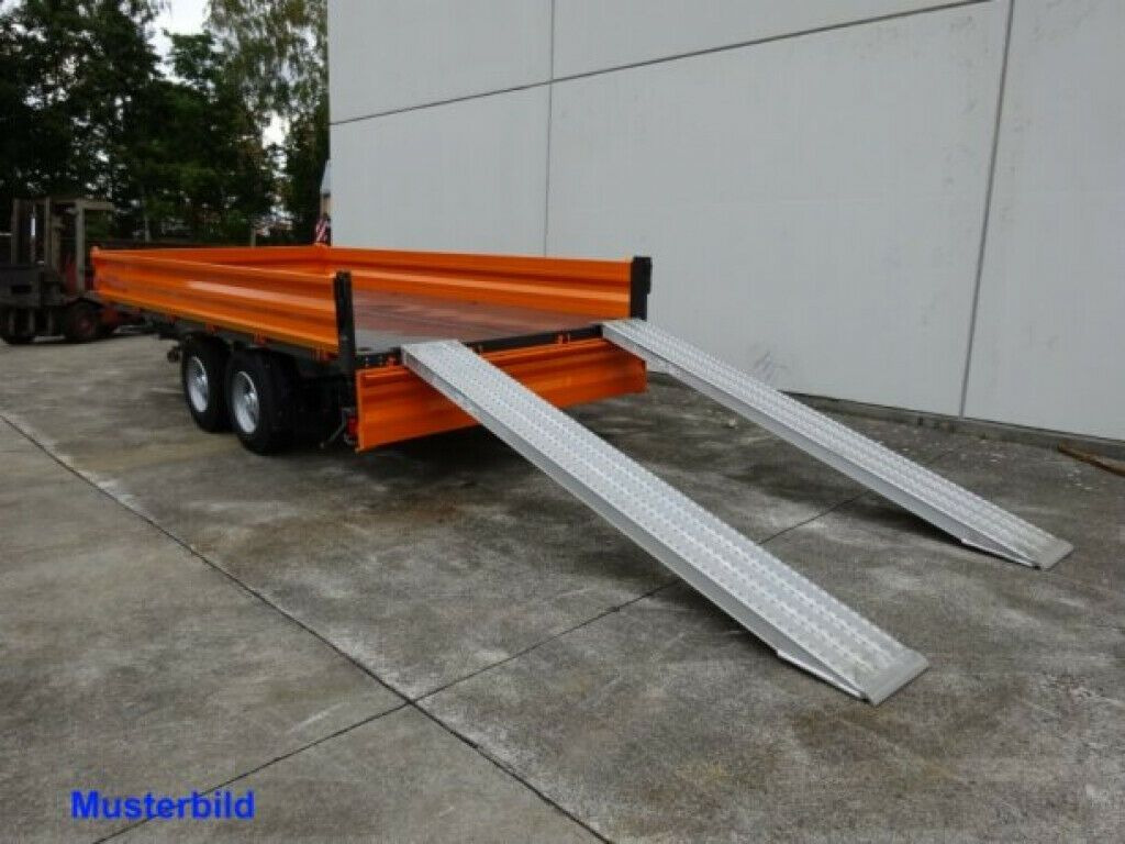 Tipper trailer Möslein  neuer Tandem 3- Seitenkipper Tieflader-- Neufah: picture 14