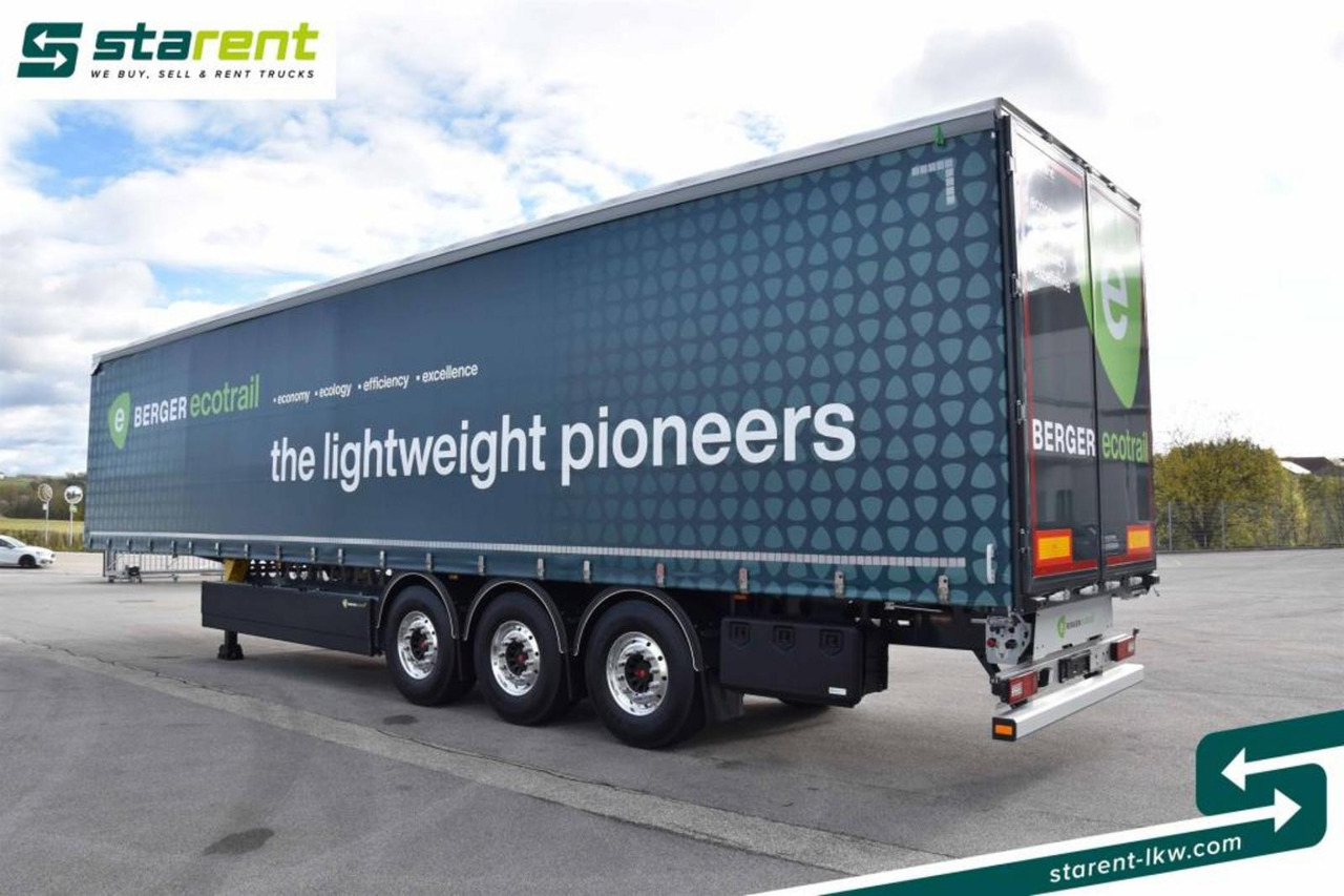 Curtainsider semi-trailer Berger LIGHT Tautliner Lift-A ALCOA Palka 5.384 Kg MIETE: picture 7