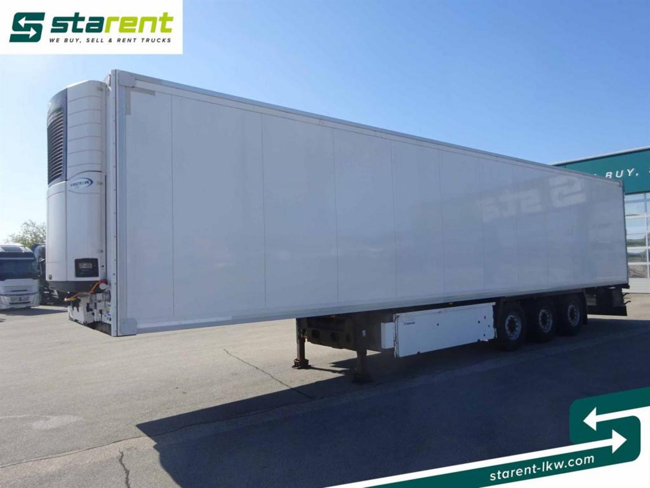 Krone Carrier Vector 1950 Doppelstock Liftachse Trennw. - Refrigerator semi-trailer: picture 1 Krone Carrier Vector 1950 Doppelstock Liftachse Trennw. - Refrigerator semi-trailer: picture 1