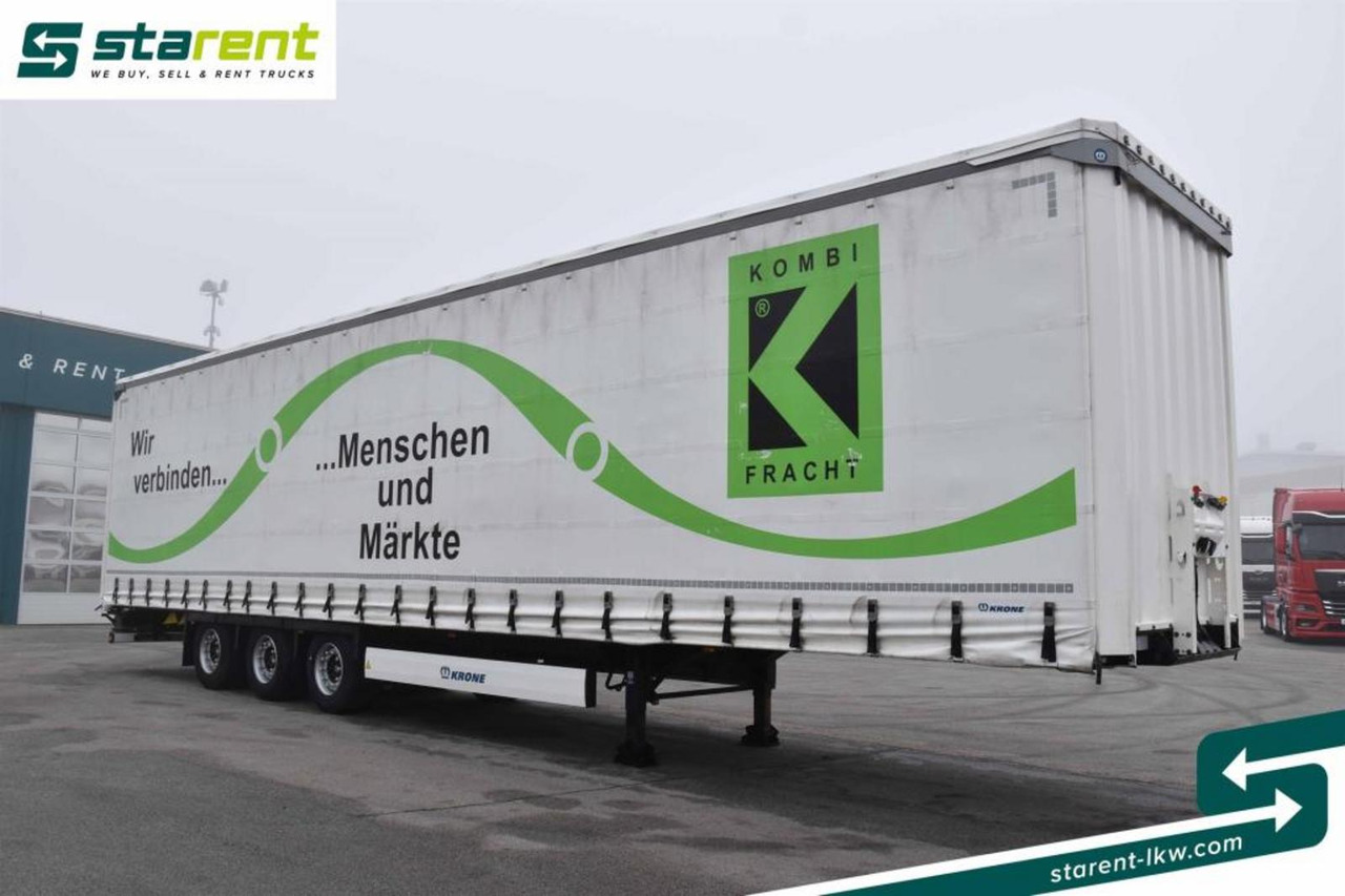 Krone Megatrailer Hubdach Liftachse Palettenanschlagl. - Curtainsider semi-trailer: picture 3 Krone Megatrailer Hubdach Liftachse Palettenanschlagl. - Curtainsider semi-trailer: picture 3