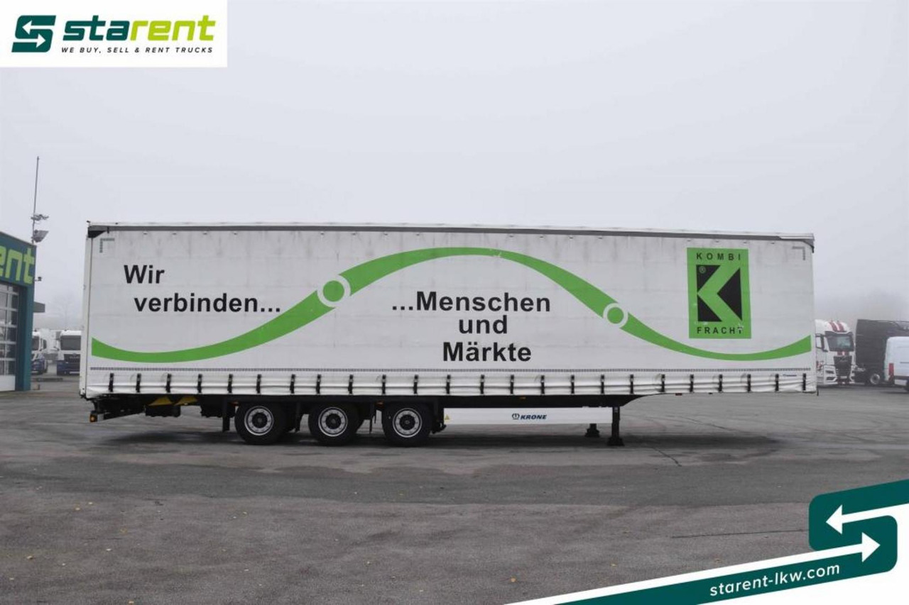 Krone Megatrailer Hubdach Liftachse Palettenanschlagl. - Curtainsider semi-trailer: picture 4 Krone Megatrailer Hubdach Liftachse Palettenanschlagl. - Curtainsider semi-trailer: picture 4
