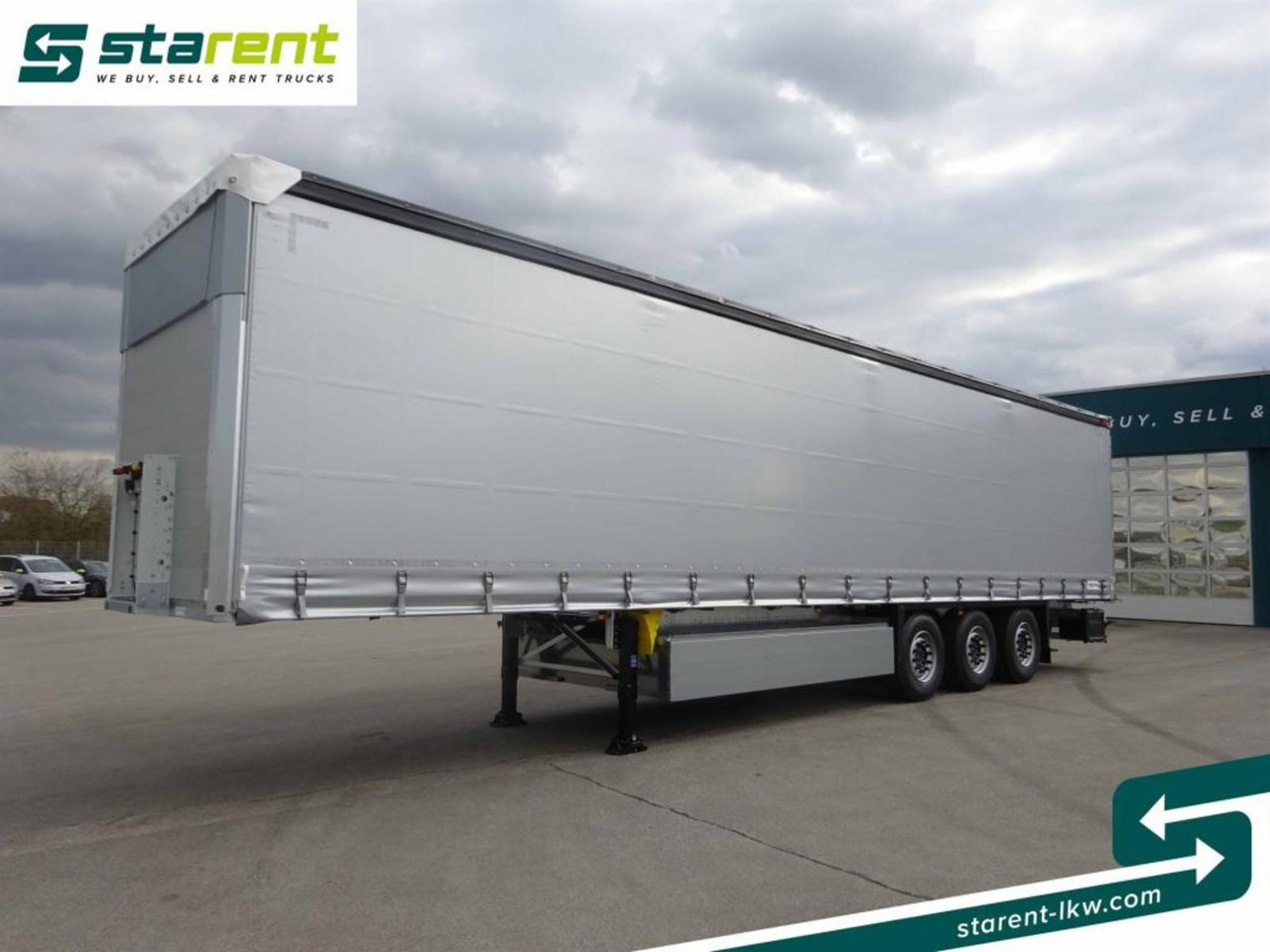 Schmitz Tautliner Hubdach Liftachse Palettenkasten XL - Curtainsider semi-trailer: picture 1 Schmitz Tautliner Hubdach Liftachse Palettenkasten XL - Curtainsider semi-trailer: picture 1