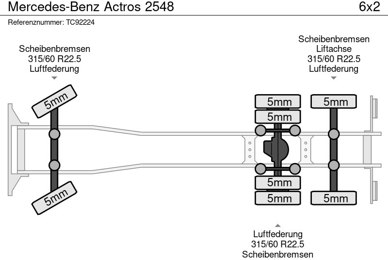 Curtainsider truck Mercedes-Benz Actros 2548: picture 7