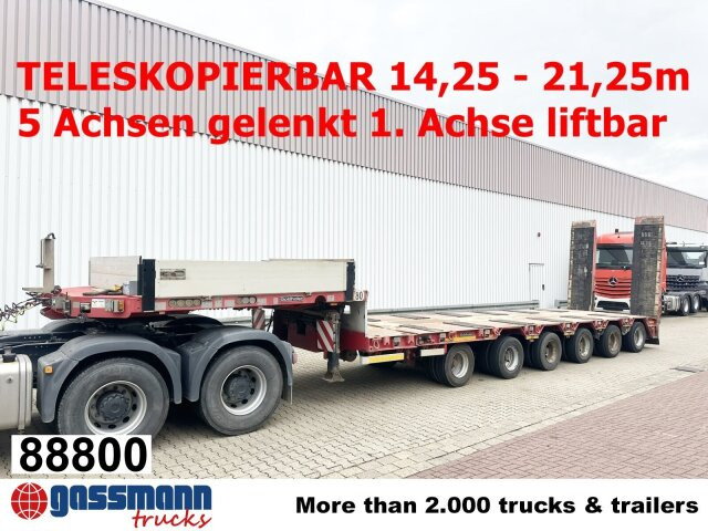 Goldhofer STZ-L 6-67/80 A, 6 Achsen, 86.000kg Ges.-Gew. - Low loader semi-trailer: picture 1 Goldhofer STZ-L 6-67/80 A, 6 Achsen, 86.000kg Ges.-Gew. - Low loader semi-trailer: picture 1