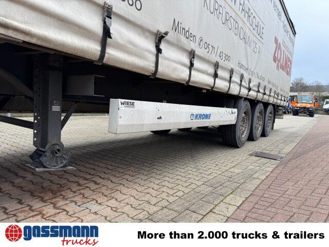 Dropside/ Flatbed semi-trailer Krone SDP 27 , Edscha-Verdeck, Ex-Fahrschule: picture 12 Dropside/ Flatbed semi-trailer Krone SDP 27 , Edscha-Verdeck, Ex-Fahrschule: picture 12