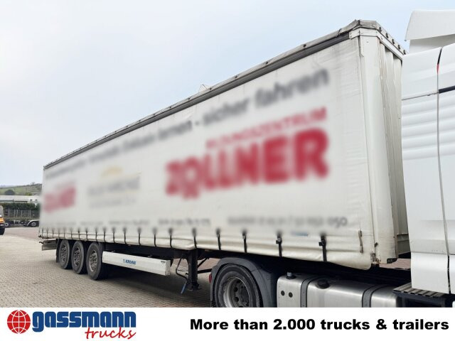 Dropside/ Flatbed semi-trailer Krone SDP 27 , Edscha-Verdeck, Ex-Fahrschule: picture 8 Dropside/ Flatbed semi-trailer Krone SDP 27 , Edscha-Verdeck, Ex-Fahrschule: picture 8