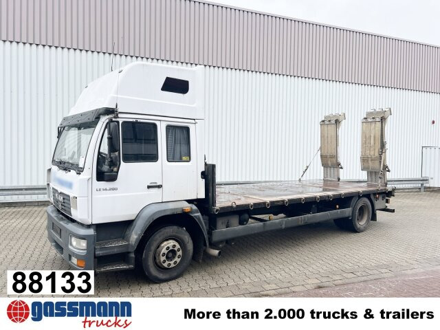 MAN LE 14.280 4x2 L, Maschinentransporter, 2x AHK - Dropside/ Flatbed truck: picture 1 MAN LE 14.280 4x2 L, Maschinentransporter, 2x AHK - Dropside/ Flatbed truck: picture 1