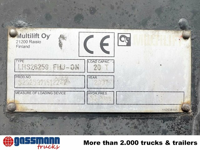 MAN TGA 26.440 6X2-2 BL, Liftachse - Hook lift truck: picture 2 MAN TGA 26.440 6X2-2 BL, Liftachse - Hook lift truck: picture 2