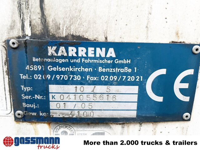 Concrete mixer truck MAN TGA 35.360 8X4 BB, Betonmischer Karrena 10m³: picture 7