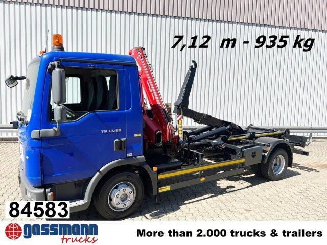 MAN TGL 12.180/210 4x2 BB, City-Abroller, Kran AMCO - Hook lift truck, Crane truck: picture 1 MAN TGL 12.180/210 4x2 BB, City-Abroller, Kran AMCO - Hook lift truck, Crane truck: picture 1