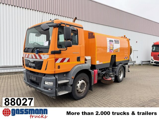 MAN TGM 18.250 4X2 BB, Kehrmaschine Brock SL200/2 - Road sweeper: picture 1 MAN TGM 18.250 4X2 BB, Kehrmaschine Brock SL200/2 - Road sweeper: picture 1