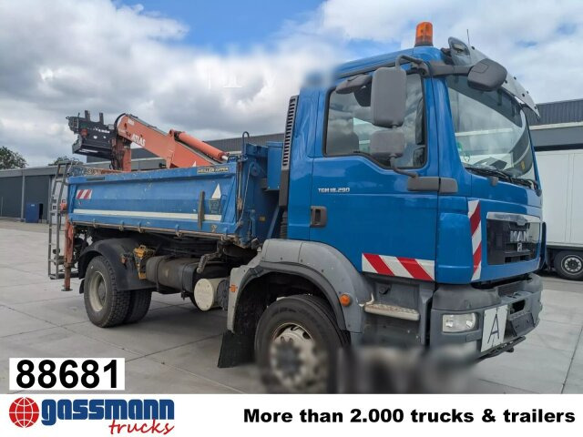 MAN TGM 18.290 4X4 BB, EEV, Heckkran Atlas AK - Tipper, Crane truck: picture 1 MAN TGM 18.290 4X4 BB, EEV, Heckkran Atlas AK - Tipper, Crane truck: picture 1