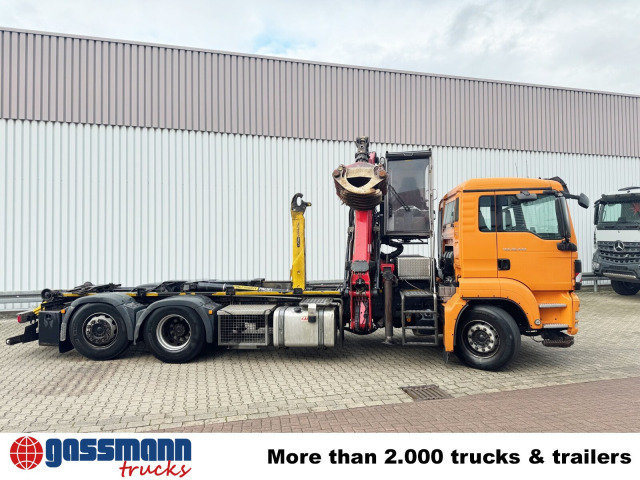 Hook lift truck, Crane truck MAN TGS 26.440 6x2-4 BL, Lenk-/Liftachse,: picture 9