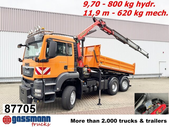 MAN TGS 28.400 6X4-4 BL, Lenk-/Lift, - Tipper, Crane truck: picture 1 MAN TGS 28.400 6X4-4 BL, Lenk-/Lift, - Tipper, Crane truck: picture 1