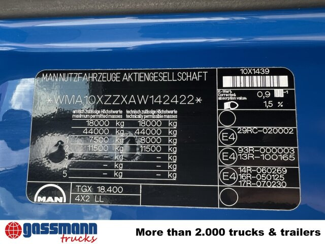 MAN TGX 18.400 4X2 LL, Fahrschule, XLX-Fahrerhaus - Container transporter/ Swap body truck: picture 2 MAN TGX 18.400 4X2 LL, Fahrschule, XLX-Fahrerhaus - Container transporter/ Swap body truck: picture 2