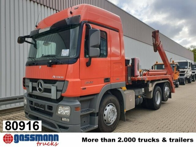 Mercedes-Benz Actros 2544 L 6x2, ADR, Retarder, Lenkachse - Skip loader truck: picture 1 Mercedes-Benz Actros 2544 L 6x2, ADR, Retarder, Lenkachse - Skip loader truck: picture 1