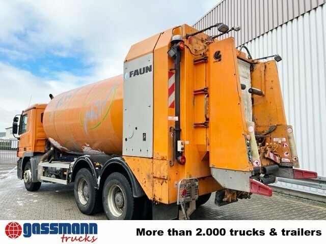 Garbage truck for transportation of garbage Mercedes-Benz Actros 2632/41 6x4, FAUN Rotopress 520,: picture 12