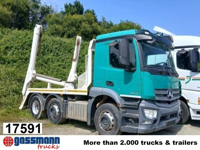 Mercedes-Benz Antos 2540 L 6x2, Teleabsetzer - Skip loader truck: picture 1 Mercedes-Benz Antos 2540 L 6x2, Teleabsetzer - Skip loader truck: picture 1