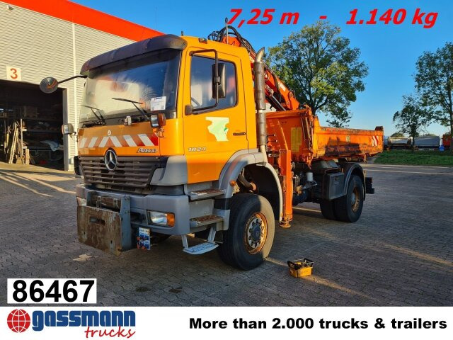 Mercedes-Benz Atego 1823 AK 4x4 mit Kran Atlas 85.2, Funk, - Tipper, Crane truck: picture 1 Mercedes-Benz Atego 1823 AK 4x4 mit Kran Atlas 85.2, Funk, - Tipper, Crane truck: picture 1