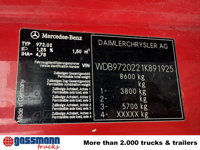 Mercedes-Benz Atego 818 K 4x2 mit Kran Palfinger PK 6500, 2x - Tipper, Crane truck: picture 5 Mercedes-Benz Atego 818 K 4x2 mit Kran Palfinger PK 6500, 2x - Tipper, Crane truck: picture 5