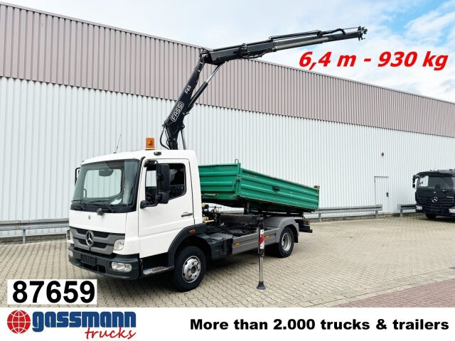 Mercedes-Benz Atego 918 KK 4x2, 2x AHK, Kran Fassi F65 - Tipper, Crane truck: picture 1 Mercedes-Benz Atego 918 KK 4x2, 2x AHK, Kran Fassi F65 - Tipper, Crane truck: picture 1