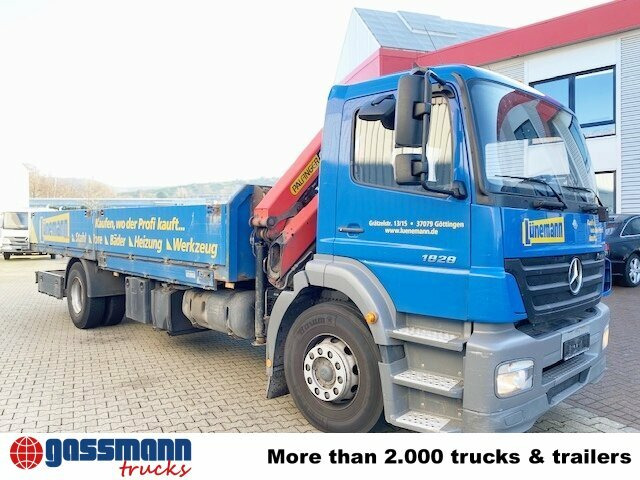 Dropside/ Flatbed truck, Crane truck Mercedes-Benz Axor 1828 L 4x2 mit Kran Palfinger PK 9501, Funk: picture 9