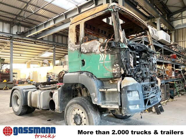 MAN TGS18.480 4x4 BLS, HINTERACHSE, BRANDSCHADEN - Tractor unit: picture 2 MAN TGS18.480 4x4 BLS, HINTERACHSE, BRANDSCHADEN - Tractor unit: picture 2