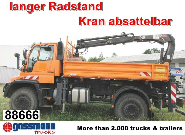 Unimog U500 4x4 405/40 mit Heckkran Hiab 077-1 HiDuo, - Van: picture 1 Unimog U500 4x4 405/40 mit Heckkran Hiab 077-1 HiDuo, - Van: picture 1